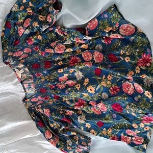 Floral Peasant Top 0x
